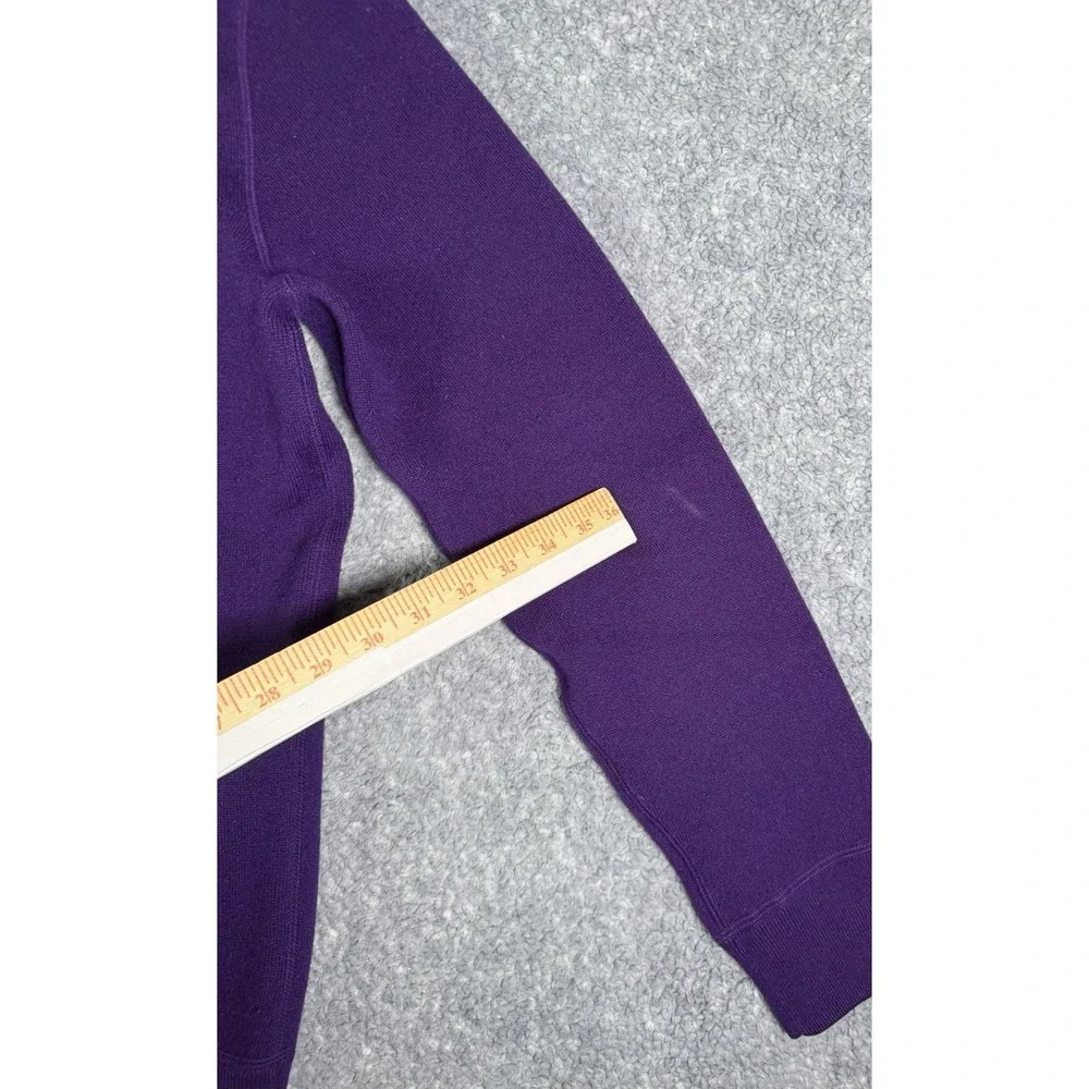 MANRICO 100% Cashmere Mens XL Purple Full Zip Sweater Jacket Made in Italy